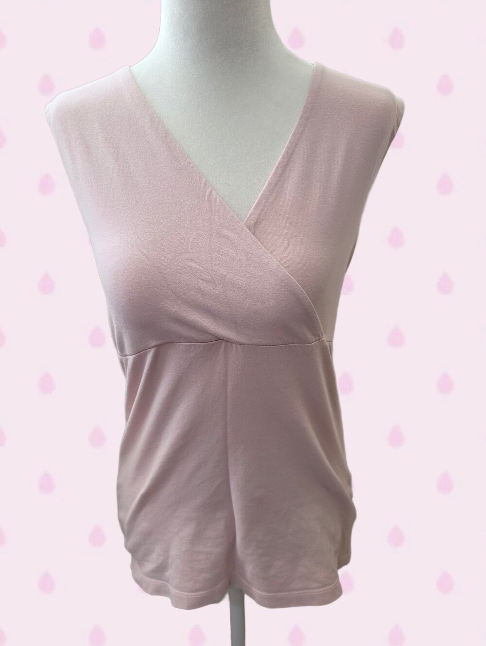 Croft & Barrow Pink Casual V Neck Pullover Babydoll Blouse Medium - Picture 1 of 8